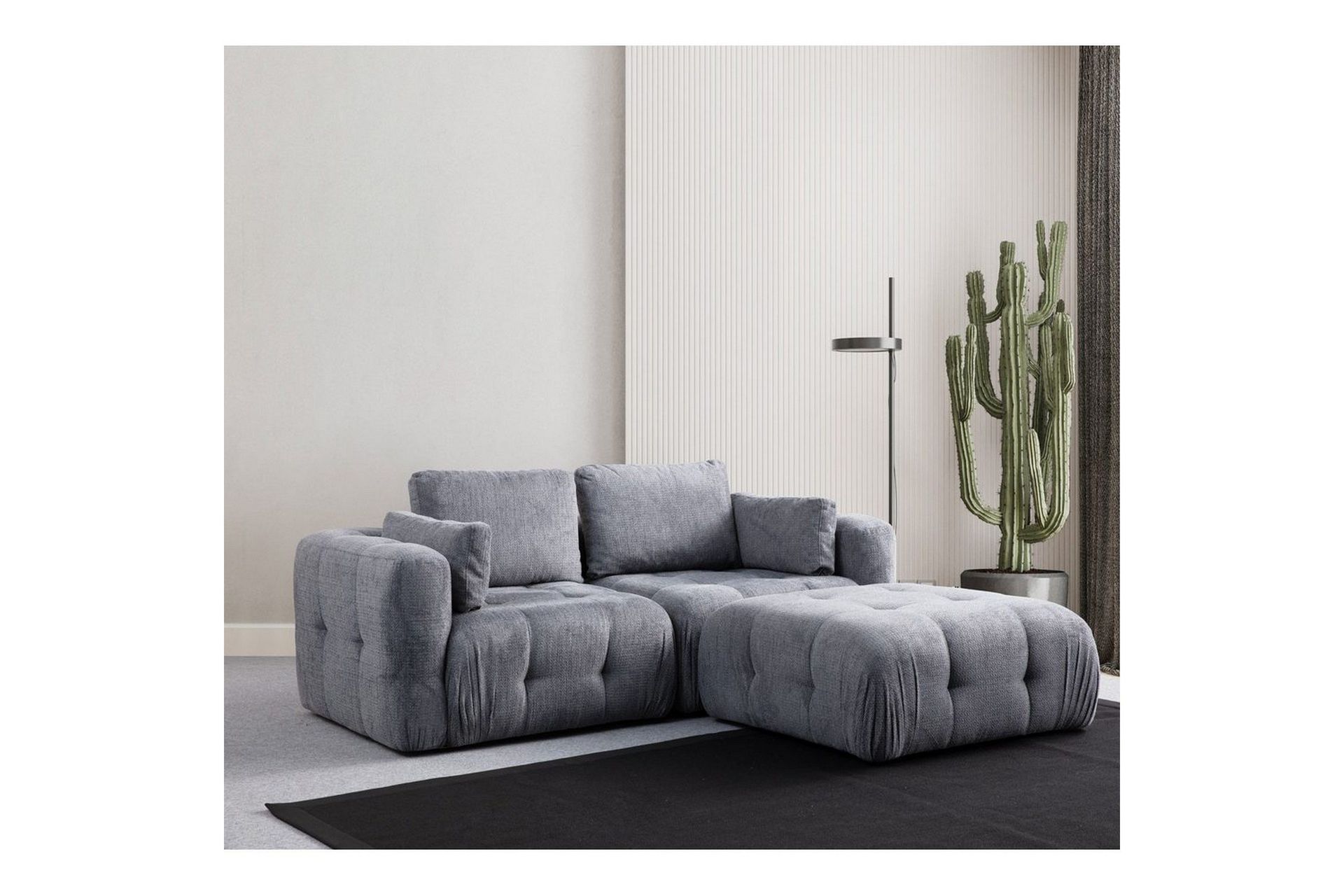 Yvara Sofa med Divan 2-sits - Grå