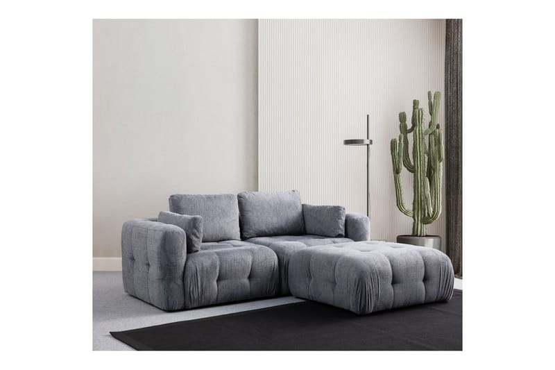 Yvara Sofa med Divan 2-sits, Grå