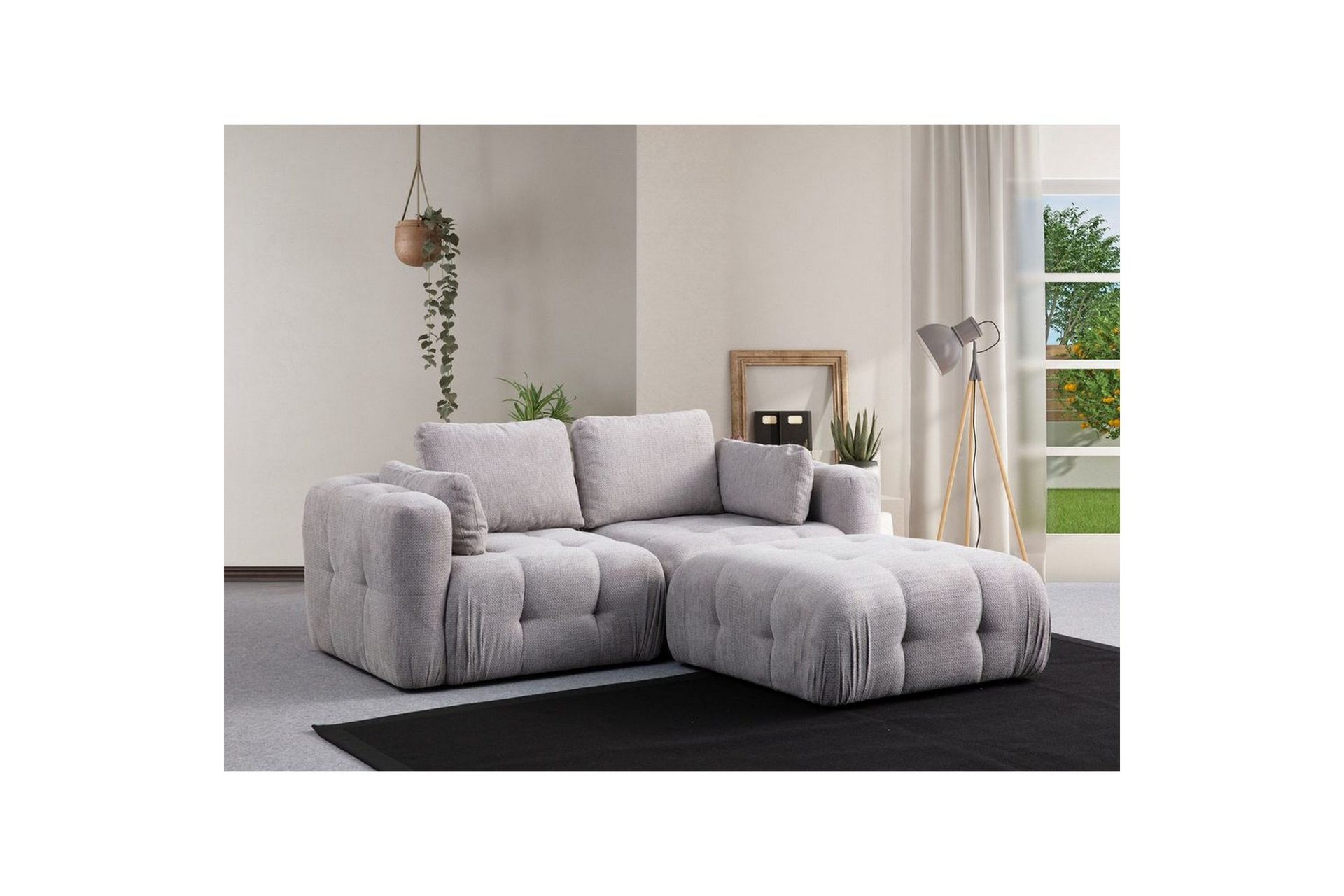 Yvara Sofa med Divan 2-sits - Lysegrå