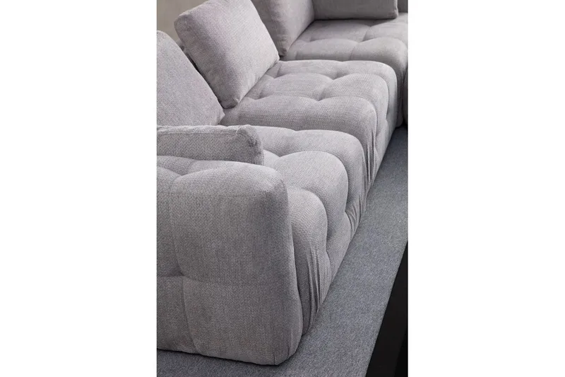Yvara Sofa med Divan 2-sits - Lysegrå - Møbler - Sofaer - Sofa med sjeselong