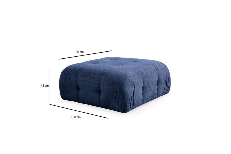 Yvara Sofa med Divan 2-sits - Marineblå - Møbler - Sofaer - Sofa med sjeselong