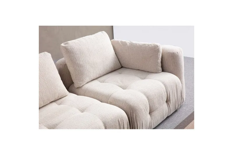 Yvara Sofa med Divan 4-sits - Beige - Møbler - Sofaer - Sofa med sjeselong