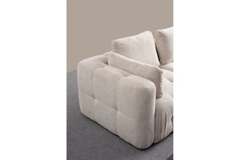 Yvara Sofa med Divan 4-sits - Beige - Møbler - Sofaer - Sofa med sjeselong