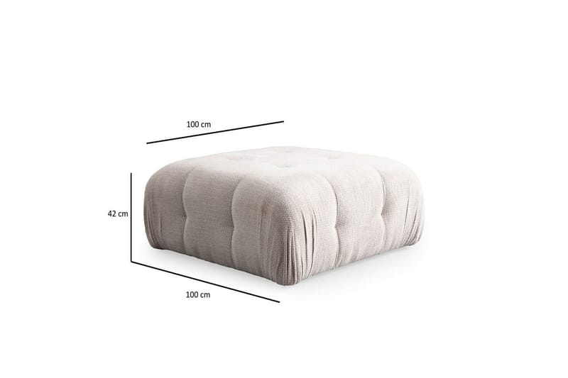 Yvara Sofa med Divan 4-sits - Beige - Møbler - Sofaer - Sofa med sjeselong