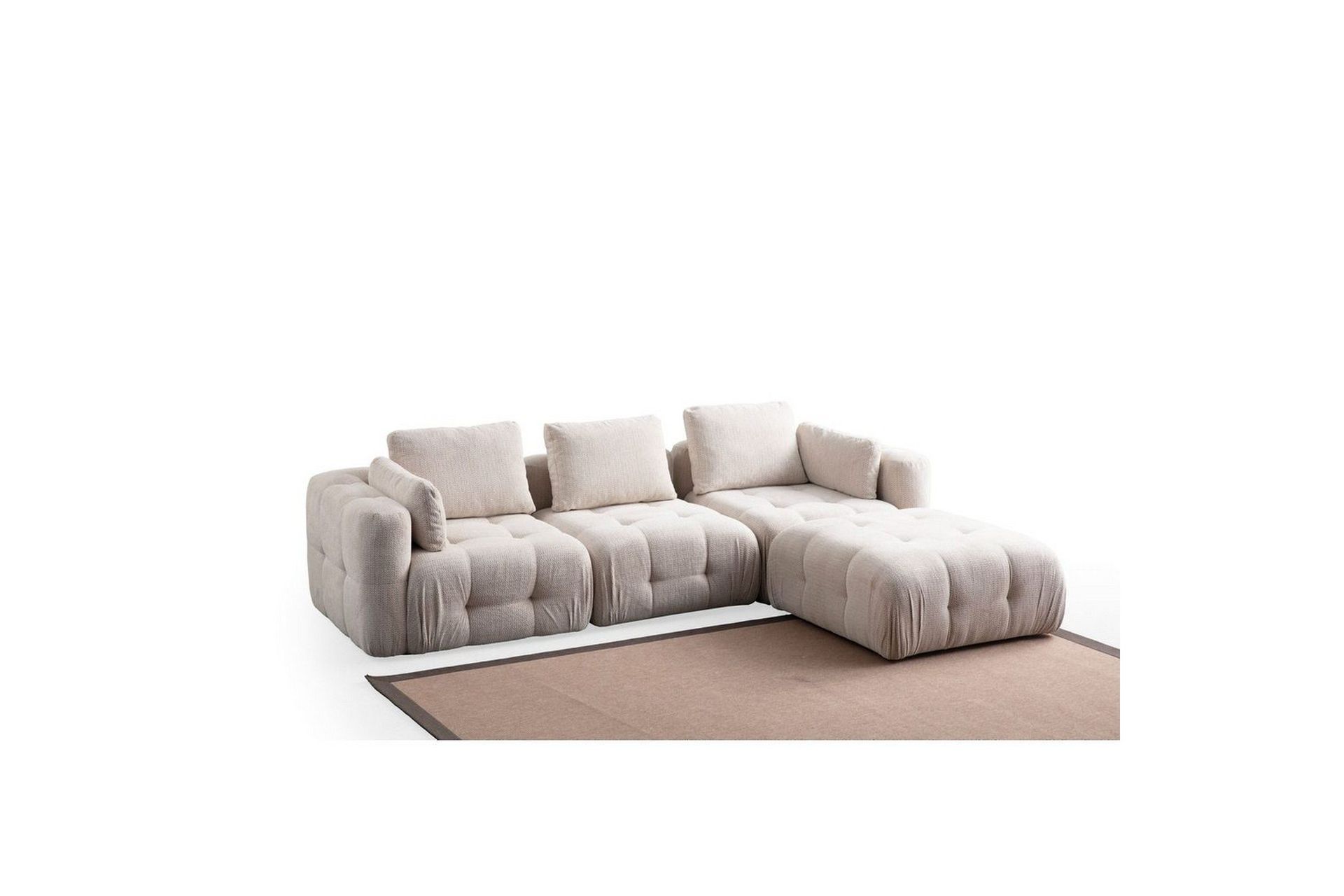 Yvara Sofa med Divan 4-sits - Beige