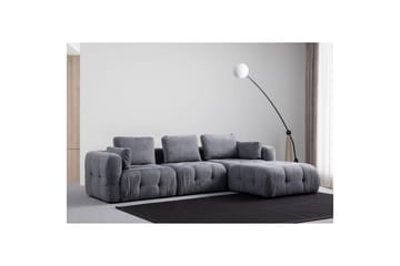 Yvara Sofa med Divan 4-sits - Grå - Møbler - Sofaer - Modulsofaer - Komplett modulsofa