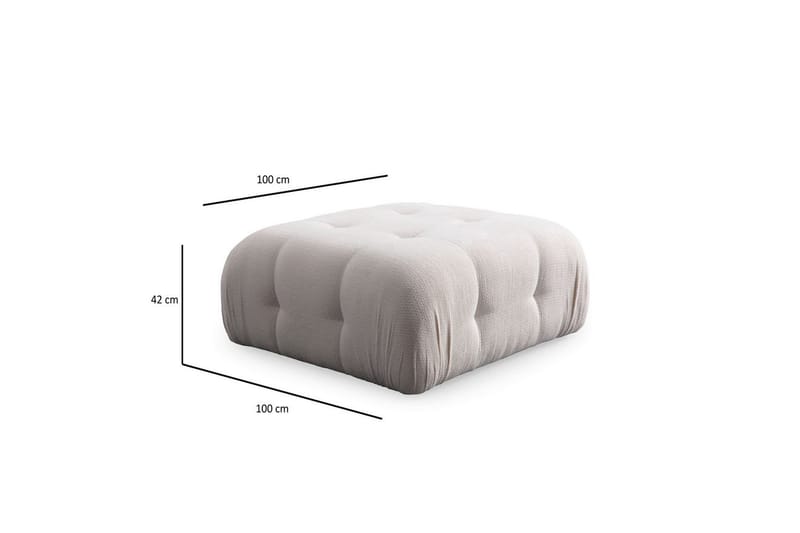 Yvara Sofa med Divan 4-sits - Hvit - Møbler - Sofaer - Sofa med sjeselong