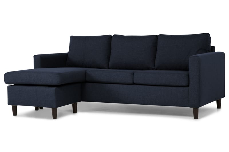 Zero Divansofa 3-seter Vendbar - Blå - Sofa med sjeselong - 3 seters sofa med divan