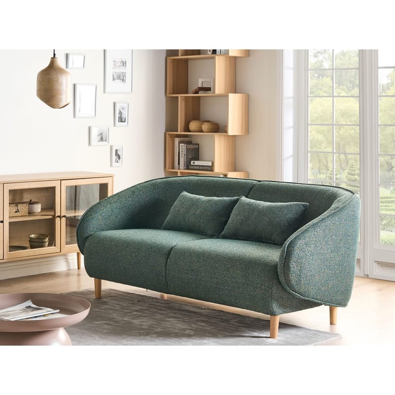 Sofa Umea - Grønn, lyst tre - Møbler - Sofaer - Sofa 3 seter
