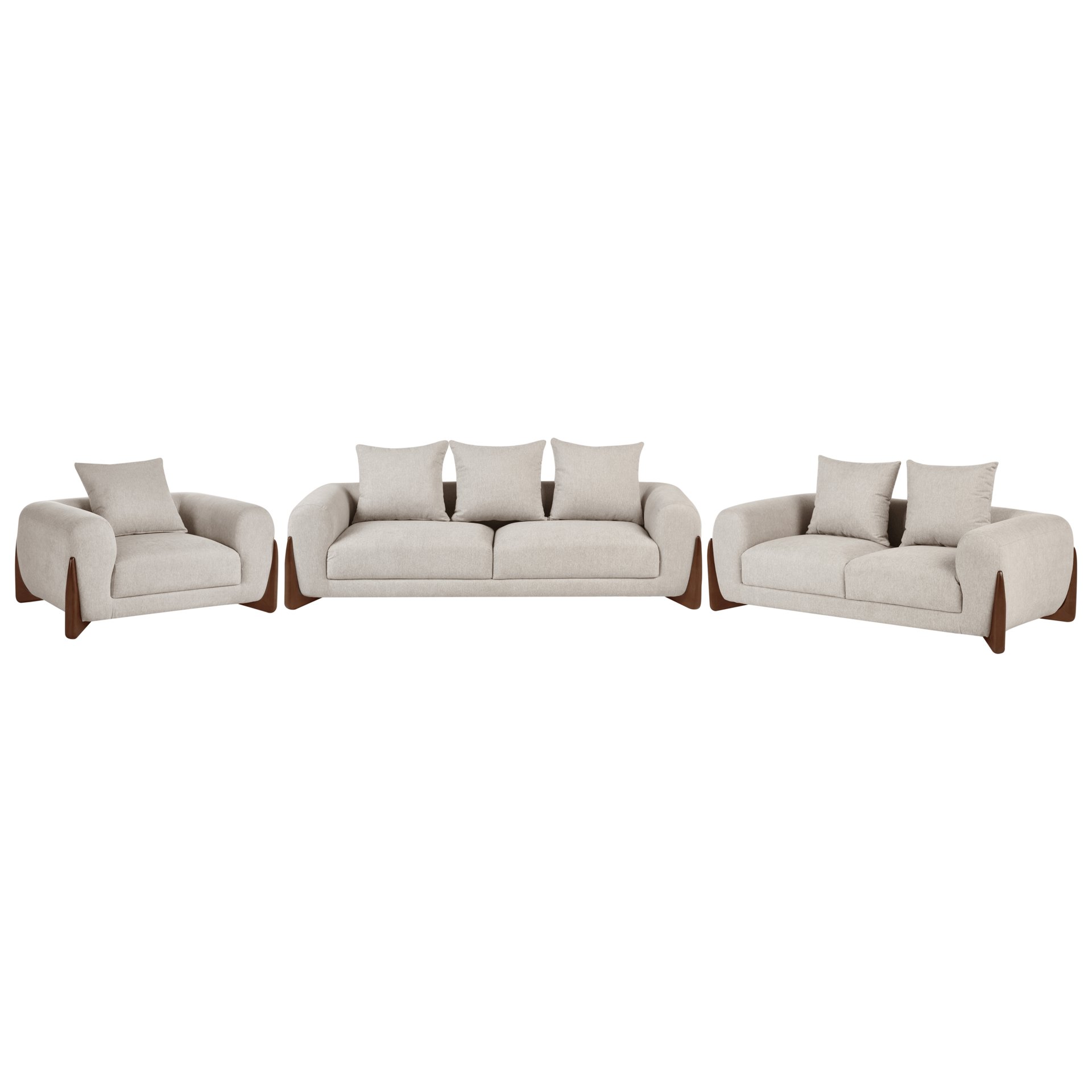 Sofagruppe 6-seter Vinliden - Taupe