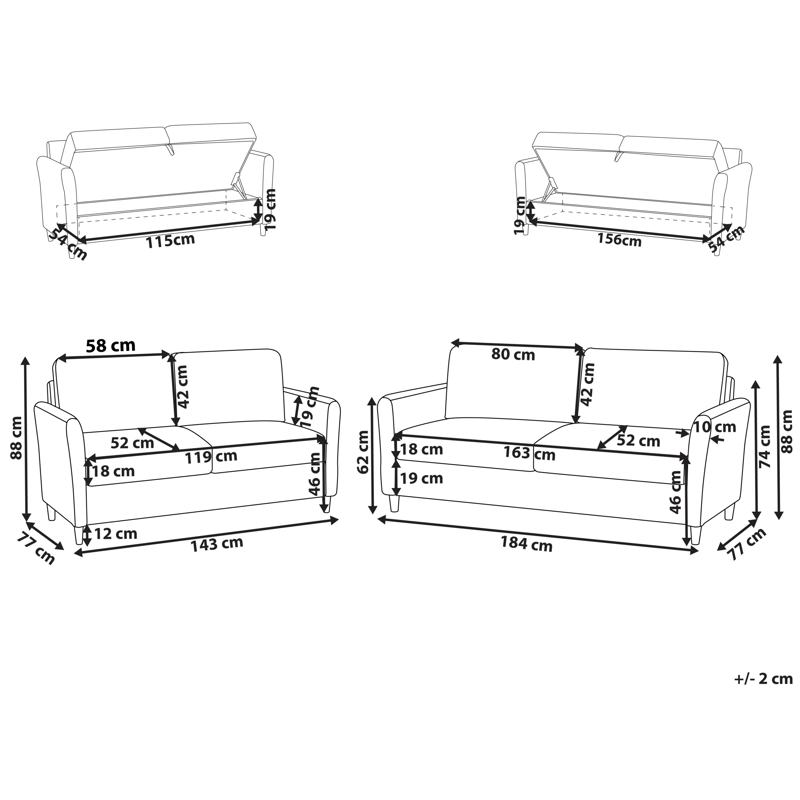 Sofagruppe Mare - Beige - Møbler - Sofaer - Sofagrupper