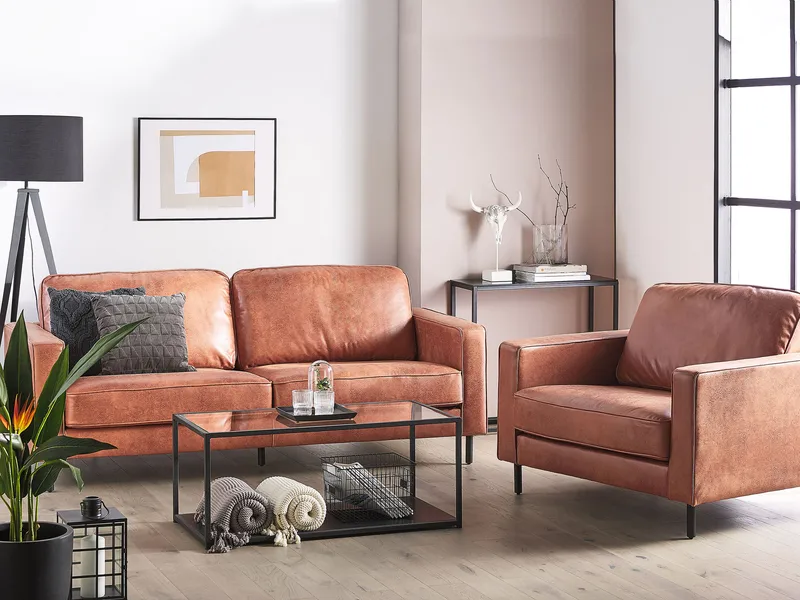 Sofagruppe Savalen - Gullbrun - Møbler - Sofaer - Sofagrupper