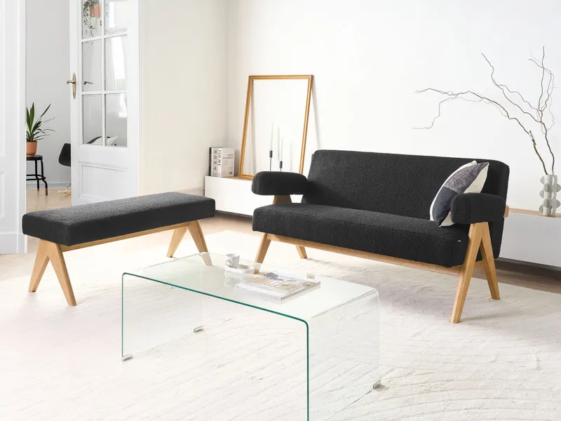 Sofagruppe Tamre - Svart/Lys brun - Møbler - Sofaer - Sofagrupper