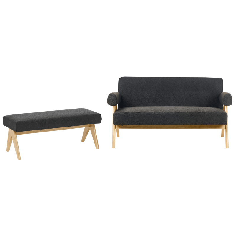 Sofagruppe Tamre - Svart/Lys brun - Møbler - Sofaer - Sofagrupper