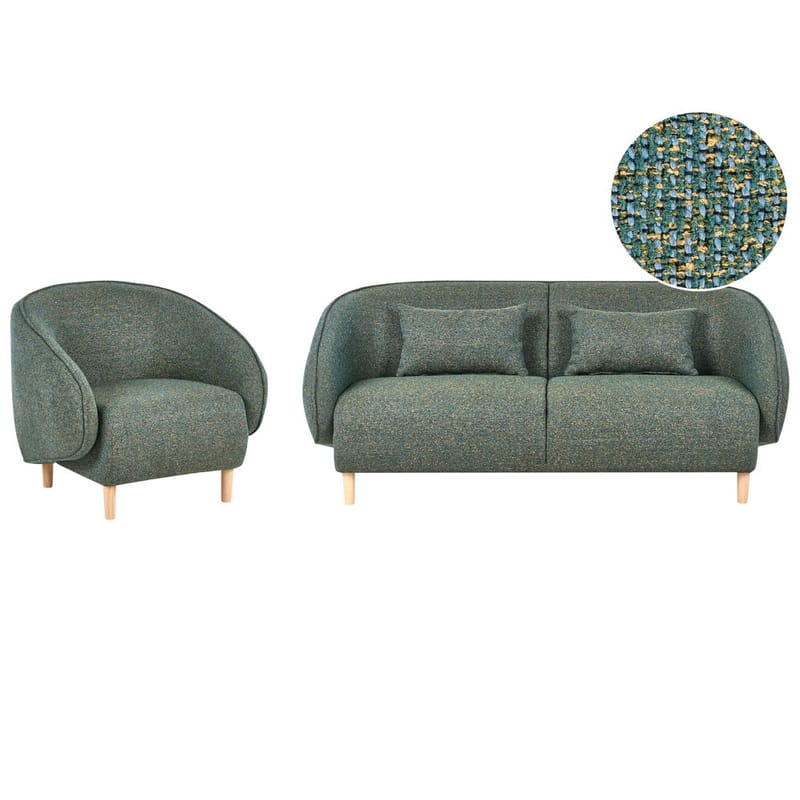 Sofagruppe Umea, Grønn, lyst tre