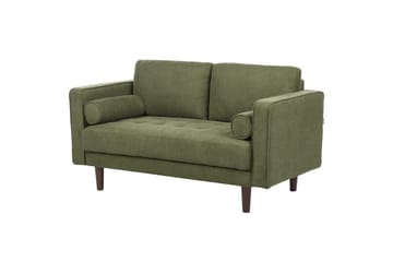 6-sits Soffgrupp Beliani Nurmo Beige/mörkt trä Green||Dark colored wood - Møbler - Sofaer - Sofagrupper