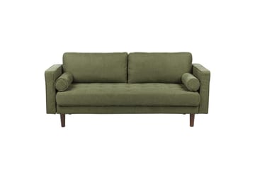 6-sits Soffgrupp Beliani Nurmo Beige/mörkt trä Green||Dark colored wood - Møbler - Sofaer - Sofagrupper