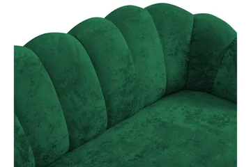 Adrial 3-seters Sofagruppe - Fløyel/Hvit/Svart Krom - Møbler - Sofaer - Sofagrupper