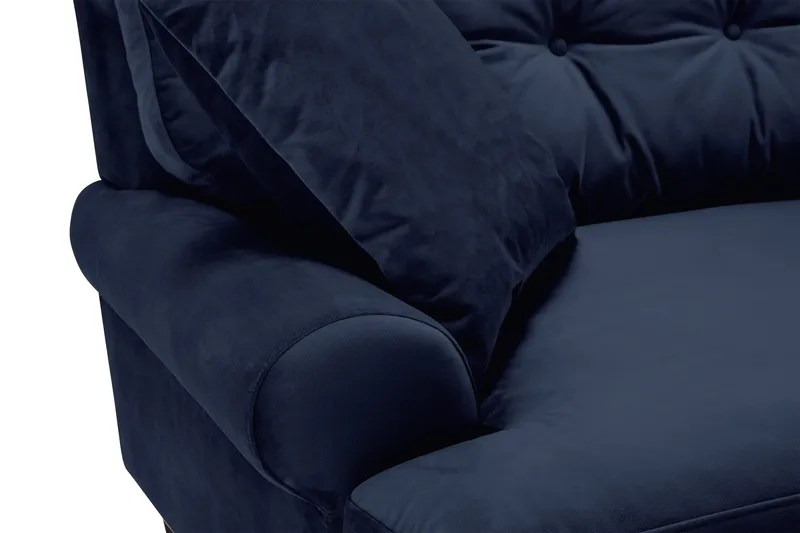 Andrew 3-seters Fløyelssofa - Blå - Møbler - Sofaer - Sofagrupper - Howard sofagruppe
