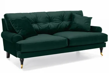 Andrew 3-seters Fløyelssofa - Grønn - Møbler - Sofaer - Sofagrupper - Howard sofagruppe
