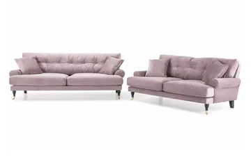 Andrew 3-seters Fløyelssofa - Lilla - Møbler - Sofaer - Sofagrupper - Howard sofagruppe