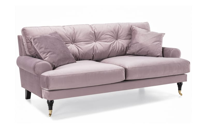 Andrew 3-seters Fløyelssofa - Lilla - Møbler - Sofaer - Sofagrupper - Howard sofagruppe