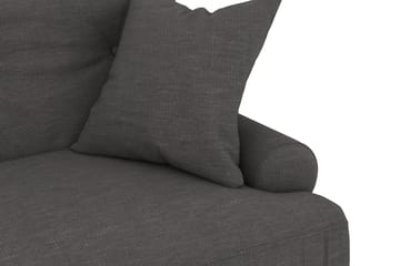 Andrew Sofagruppe 2-seter Sofa + Lenestol + Fotskammel i Stoff - Mørk grå - Møbler - Sofaer - Sofagrupper - Howard sofagruppe