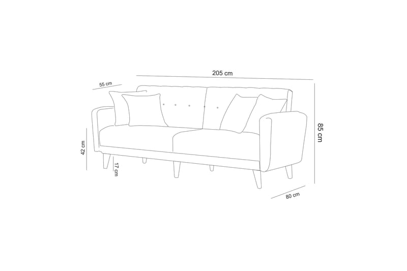 Arianda Sofagruppe - Grå - Møbler - Sofaer - Sofagrupper