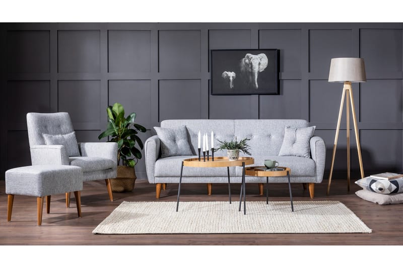 Arianda Sofagruppe - Grå - Møbler - Sofaer - Sofagrupper