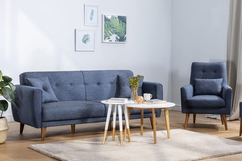 Arianda Sofagruppe - Mørkeblå - Møbler - Sofaer - Sofagrupper