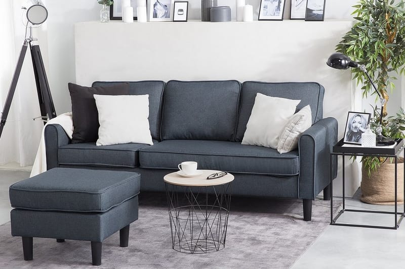 Avesta Sofa 2-4 Sete Med Fotskammel - Grå - Møbler - Sofaer - Sofagrupper