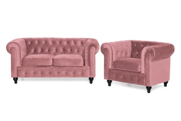 Chesterfield Lyx Sofagruppe 2-seter+Lenestol