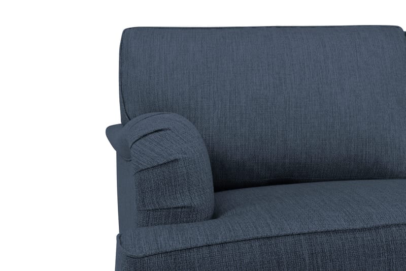 Howard Classic Sofagruppe 2-seters Sofa + Lenestol + Fotskammel i Stoff - Blå - Møbler - Sofaer - Sofagrupper - Chesterfield sofagruppe