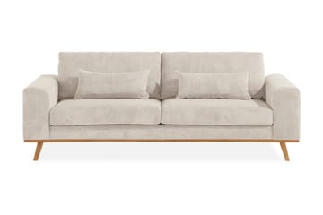 Copenhagen Sofagruppe 3-seter + 2-seter Sofa + Lenestol i Manchester - Beige - Møbler - Sofaer - Sofagrupper