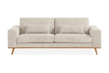 Copenhagen Sofagruppe 3-seter + 2-seter Sofa + Lenestol i Manchester - Beige - Møbler - Sofaer - Sofagrupper