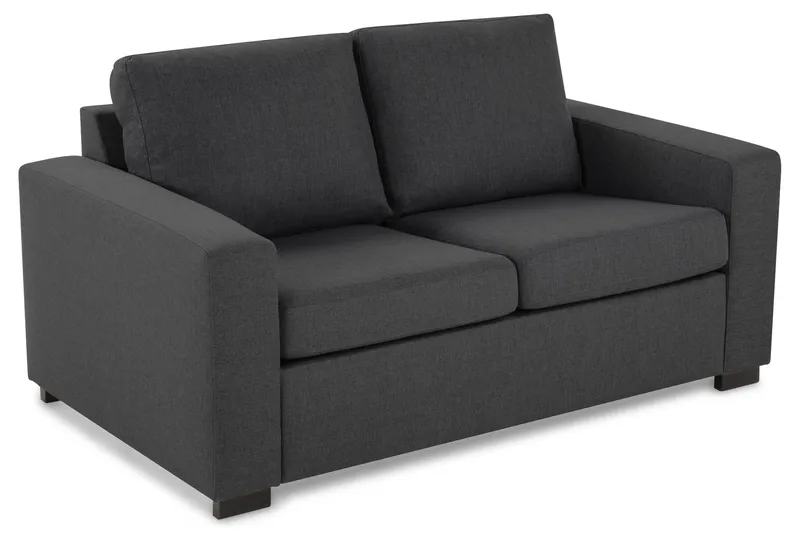 Crazy Sofagruppe 2-seter Sofa + Lenestol i Stoff - Mørk grå - Møbler - Sofaer - Sofagrupper