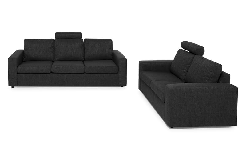 Crazy Sofagruppe 3-seters + 2-seters Stoffsofa - Antrasitt - Møbler - Sofaer - Sofagrupper