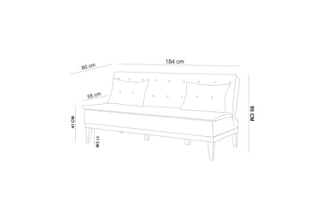 Fuoco Sofagruppe - Antrasitt - Møbler - Sofaer - Sofagrupper