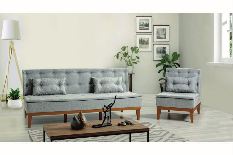 Fuoco Sofagruppe - Grå - Møbler - Sofaer - Sofagrupper