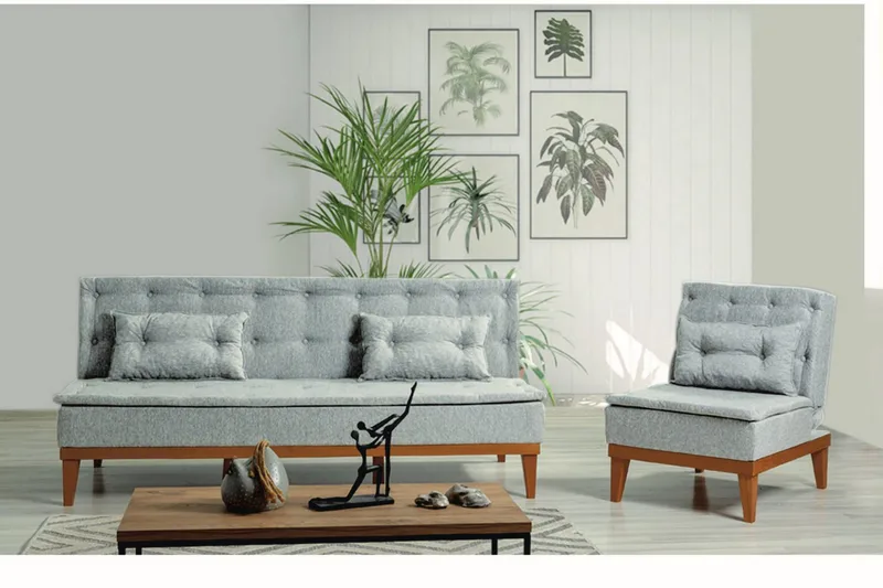 Fuoco Sofagruppe - Grå - Møbler - Sofaer - Sofagrupper