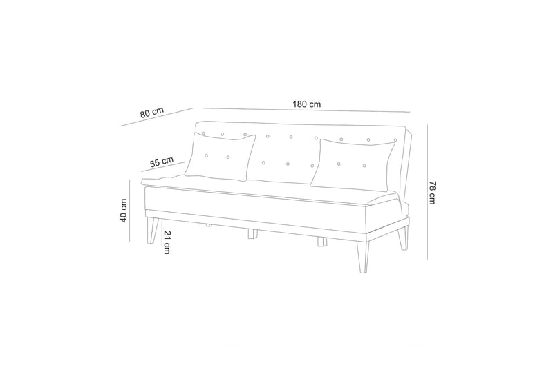 Fuoco Sofagruppe - Mørkeblå - Møbler - Sofaer - Sofagrupper