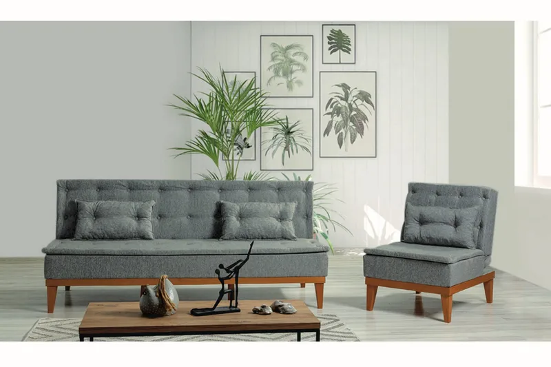 Fuoco Sofagruppe - Mørkegrå - Møbler - Sofaer - Sofagrupper