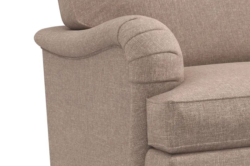 Howard Classic Sofagruppe 2-seters Sofa + Lenestol + Fotskammel i Stoff - Mørk beige - Møbler - Sofaer - Sofagrupper - Howard sofagruppe