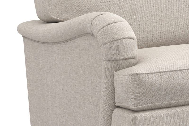 Howard Classic Sofagruppe 3-seters Sofa + Lenestol + Fotskammel i Stoff - Beige - Møbler - Sofaer - Sofagrupper - Howard sofagruppe