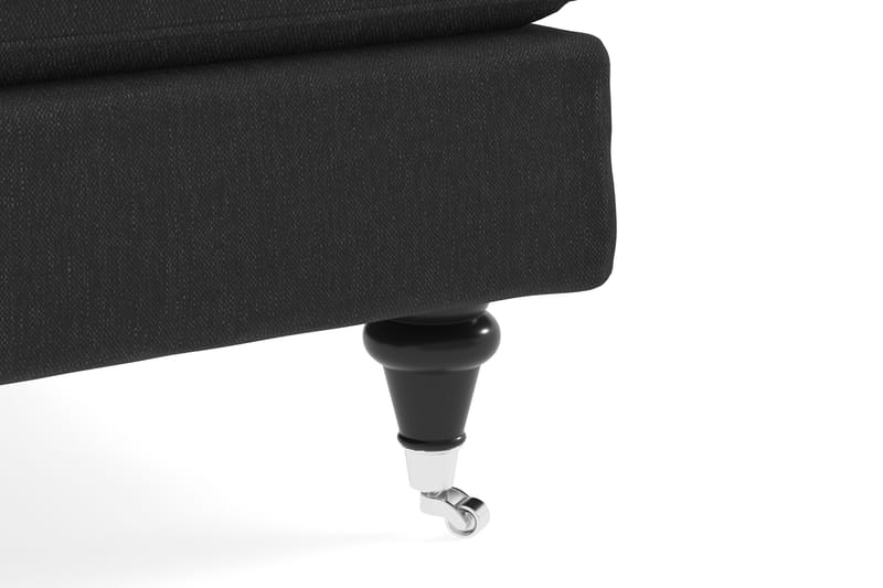 Howard Classic Sofagruppe 3-seters Sofa + Lenestol + Fotskammel i Stoff - Mørk grå - Møbler - Sofaer - Sofagrupper - Howard sofagruppe