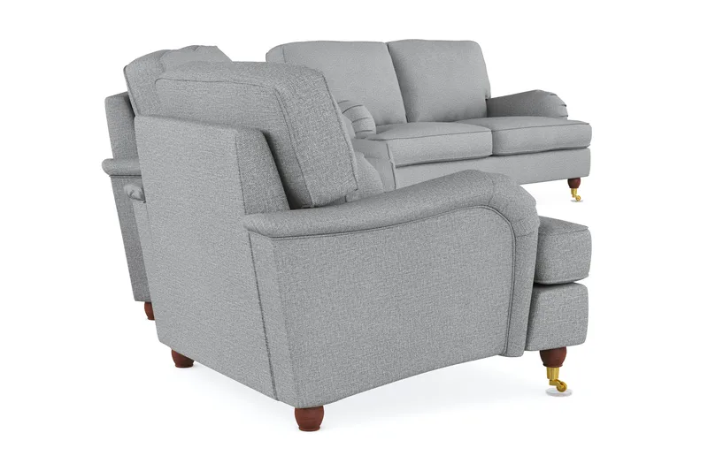 Howard Lyx Sofagruppe 3-seters + 2-seters Sofa + Lenestol i Stoff - Lys grå - Møbler - Sofaer - Sofagrupper - Sofagruppe 3 2 1
