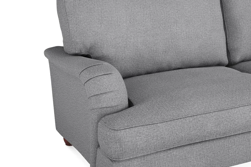 Howard Lyx Sofagruppe 3-seters + 2-seters Sofa + Lenestol i Stoff - Lys grå - Møbler - Sofaer - Sofagrupper - Sofagruppe 3 2 1
