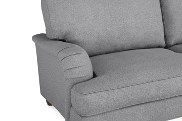 Howard Lyx Sofagruppe 3-seters Sofa + Lenestol + Fotskammel i Stoff - Lys grå - Møbler - Sofaer - Sofagrupper - Howard sofagruppe