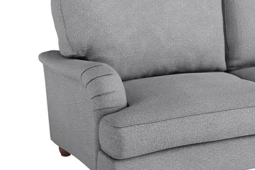 Howard Lyx Sofagruppe 4-seters + 3-seters Svingt Sofa + Lenestol + Fotskammel i Stoff - Lys grå - Møbler - Sofaer - Sofagrupper - Howard sofagruppe