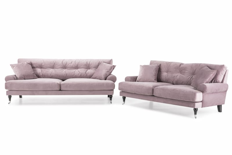 Andrew 3-seters Fløyelssofa - Lilla - Møbler - Sofaer - Sofagrupper - Howard sofagruppe